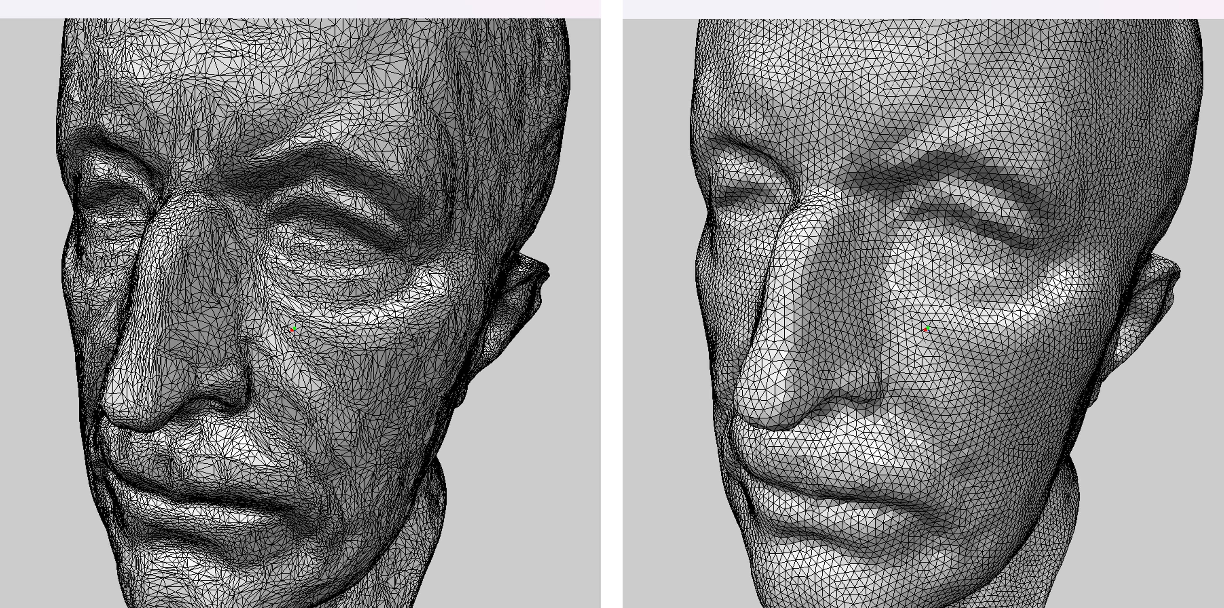 Mesh-based geometry processing algorithms implementation